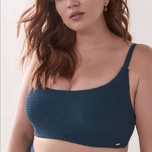 NWT Everyday Sunday smocked bikini top 1x
